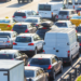 Gridlock traffic on the freeway