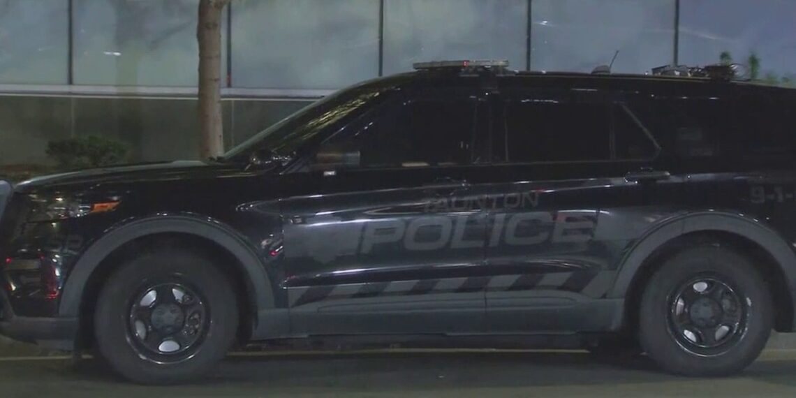 Taunton police cruiser on road