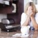 young woman having financial problems