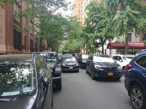 shutterstock_double-parked vehicles
