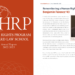 2022-2023 HRP Annual Report cover page - an orange background with the HRP logo in white.