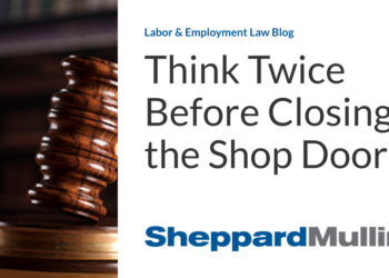 Think Twice Before Closing the Shop Doors