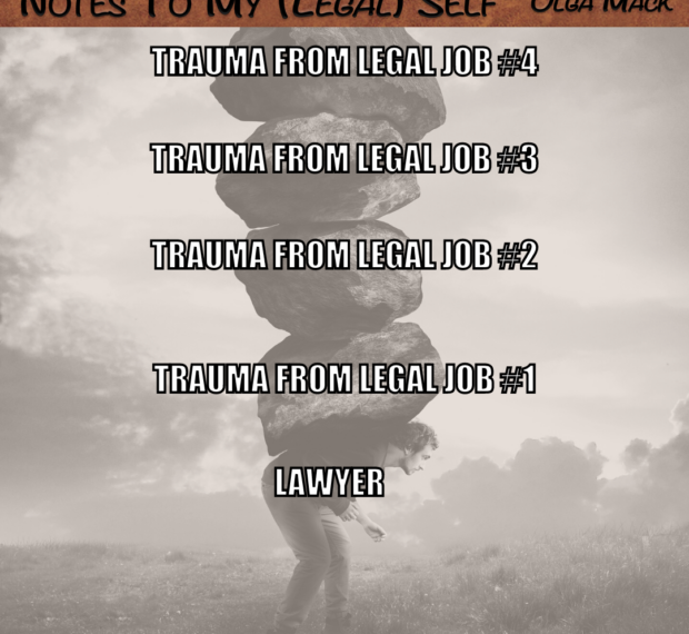 Trauma from your legal job