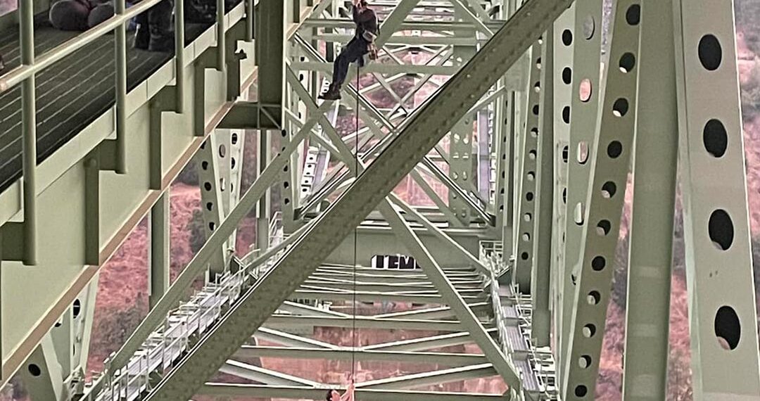 California deputies rescue teen dangling 700 feet in the air after botched stunt on state’s highest bridge