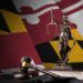 Maryland flag and gavel