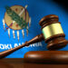 Oklahoma flag and gavel