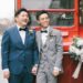 The London wedding of Edgar Ng, left, and Henry Li.