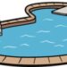 Vector art of an in ground swimming pool