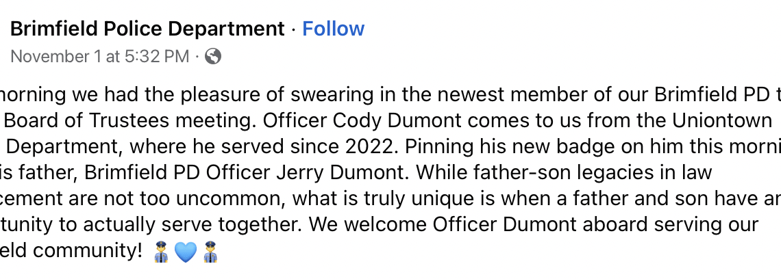 Father and son now ‘fellow officers’ in same agency – Law Officer