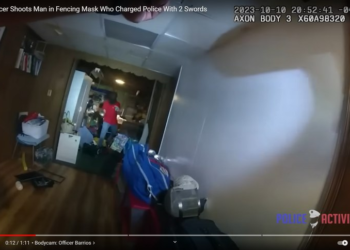BWC footage released in OIS of sword-wielding man who charged at officers