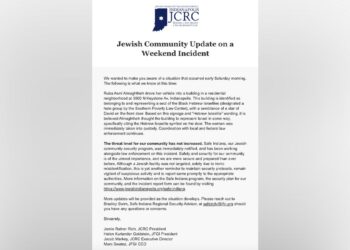 Statement from The Indianapolis Jewish Community Relations Council