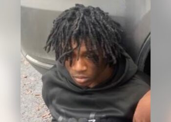 David Atkins after he was recaptured during his first jail escape