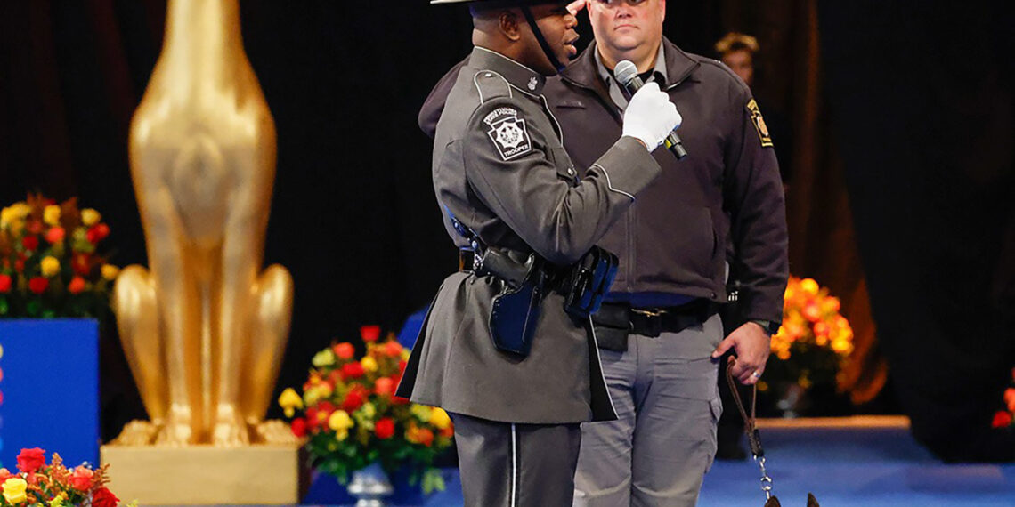Heroic K-9 unit honored at National Dog Show for role in capturing prison escapee