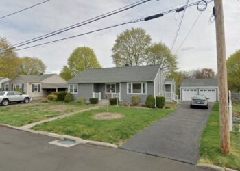 The home on Greer Street in Milford where the alleged stabbing attack occurred