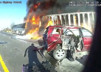 Body camera video shows Ohio troopers responding to deadly bus crash