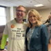 Colby wearing a shirt that says "The Colby Act, vote yes!" next to Representative Cynthia Almond of Tuscaloosa.