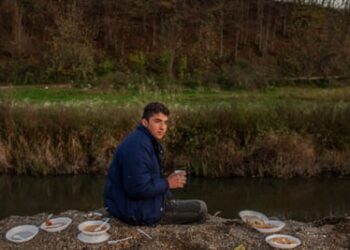 Barkal in November 2018 near an informal camp at the border with Croatia.