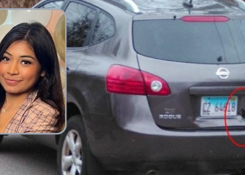 Brissa Romero went missing on Dec. 4, 2023, while on the way to a holiday work party in the Chicago suburb of Vernon Hills, Illinois, authorities said. Pictured here is her gray 2008 Nissan Rouge with Illinois license plate CZ64618. (Images: Village of Cartersville Public Safety)
