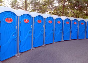 Bizarre police chase ends with suspect trapped in porta potty