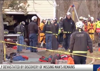 Emergency crews were called to remove the body from well.