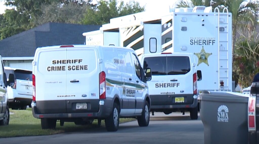 Palm Beach homicide scene.