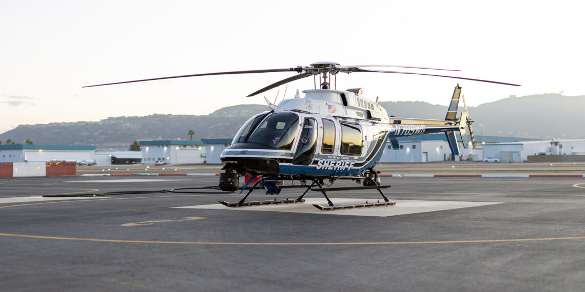 San Diego County Sheriff’s Department unveils new night-flying firefighting helicopter