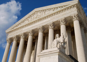 The U.S. Supreme Court building.