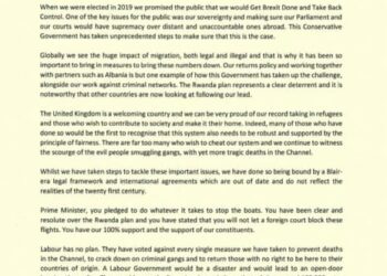 Lee Anderson and Anderson and Clarke-Smith’s resignation letter