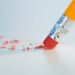 Close up of pencil eraser