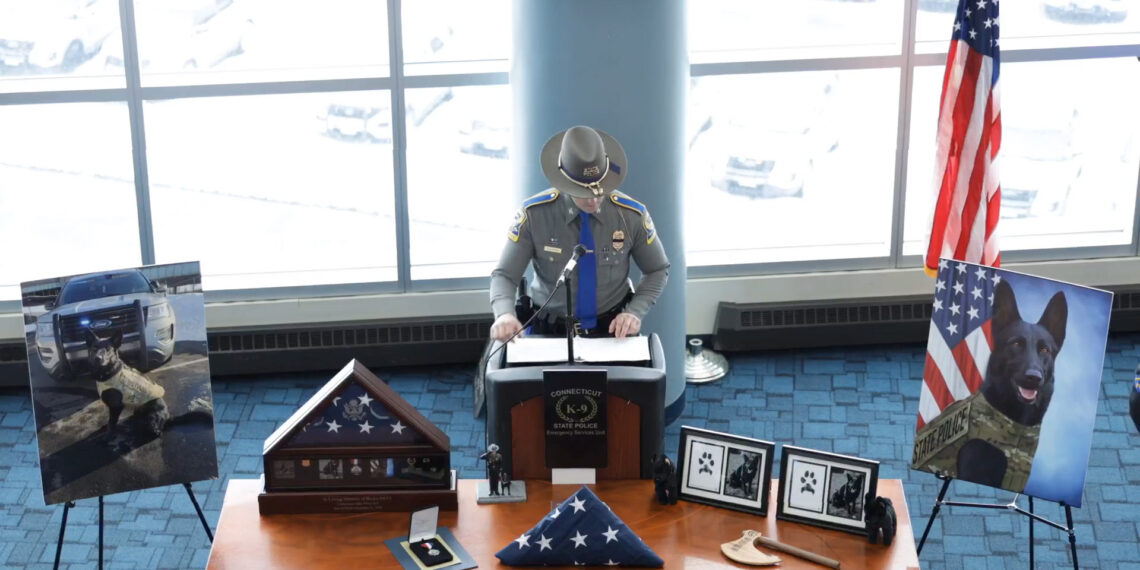 Connecticut State Police honor fallen police dog with first K9 Medal of Valor