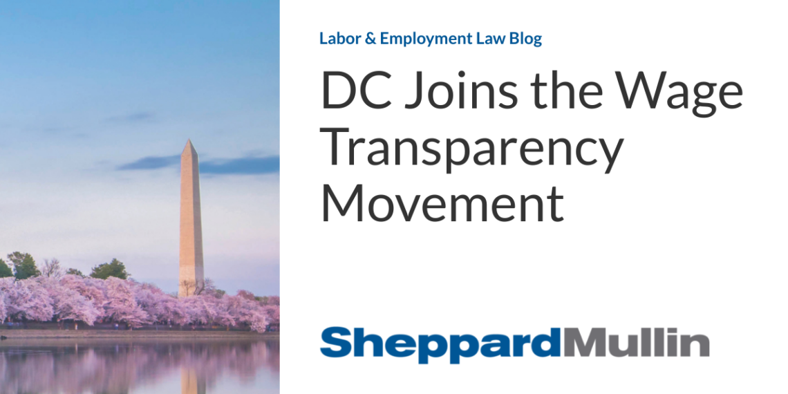 DC Joins the Wage Transparency Movement