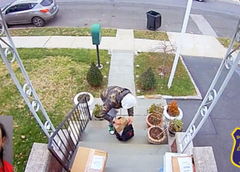 Good Samaritan takes down porch pirate in Yonkers