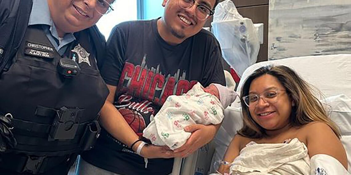 “Just the right place at the right time”: Chicago police officer helps deliver a baby while responding to a shooting