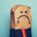 Young Boy Businessman Wears Sad Face