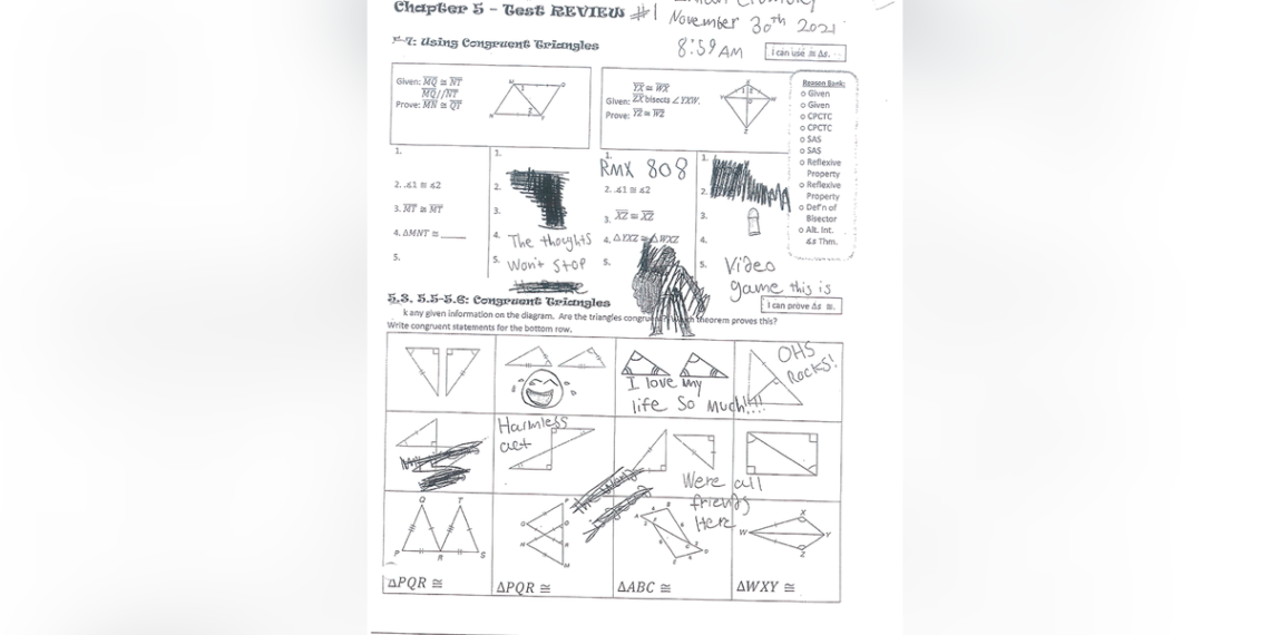 Ethan Crumbley class drawings made before Nov. 30, 2021, shooting