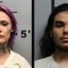 Shawna Rhae Cash and Elijah Michael Andazola are seen in jail mugshots.