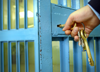 jail door being unlocked
