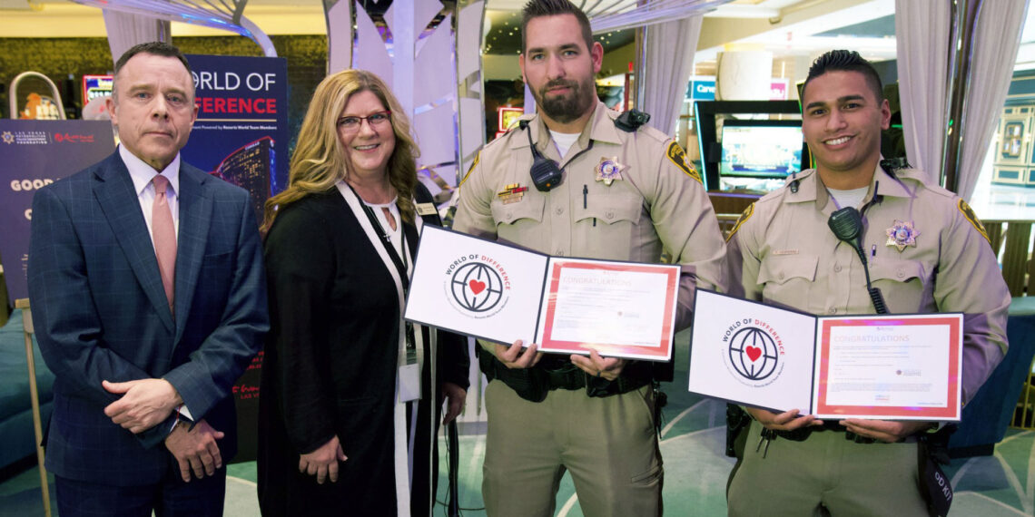 “This is truly a calling”: Las Vegas police officers honored for heroic actions during UNLV shooting