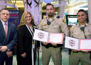 “This is truly a calling”: Las Vegas police officers honored for heroic actions during UNLV shooting