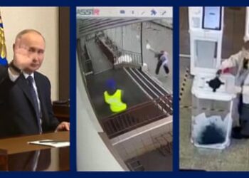 Russia: voters use petrol bombs and dye to protest against elections at polling stations – video