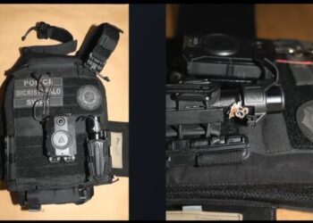 Bullet that hit Fort Lauderdale Police DiCritofalo is lodged in his vest and saved his life.