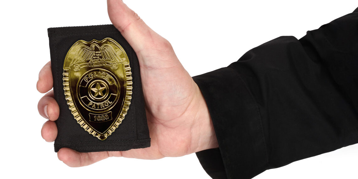 This is my “old badge”