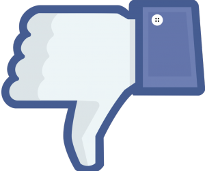 Facebook dislike thumbs down