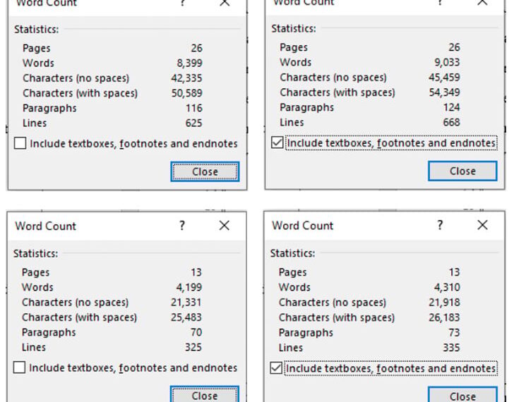 High 5 Games brief word count screenshot