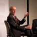 Justice Breyer speaks as Adam Liptak looks on