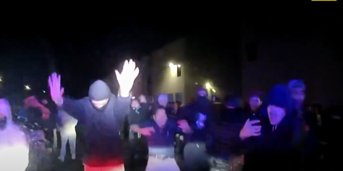 Street takeover crowd surrounds Va. officer's cruiser, causing damage