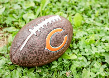 shutterstock_Chicago Bears logo football