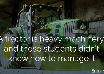 School tractor injury